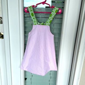 Girls seersucker dress size 5. EUC!